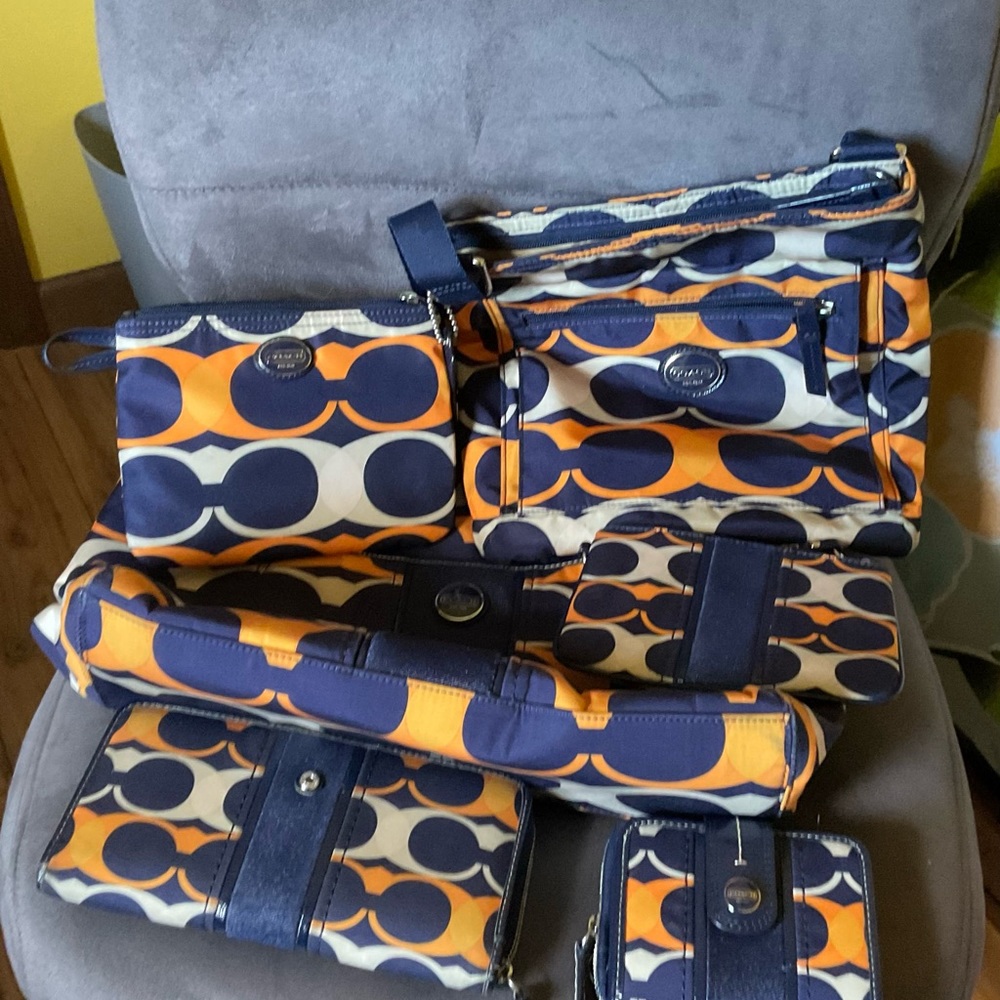Coach Orange and Blue set